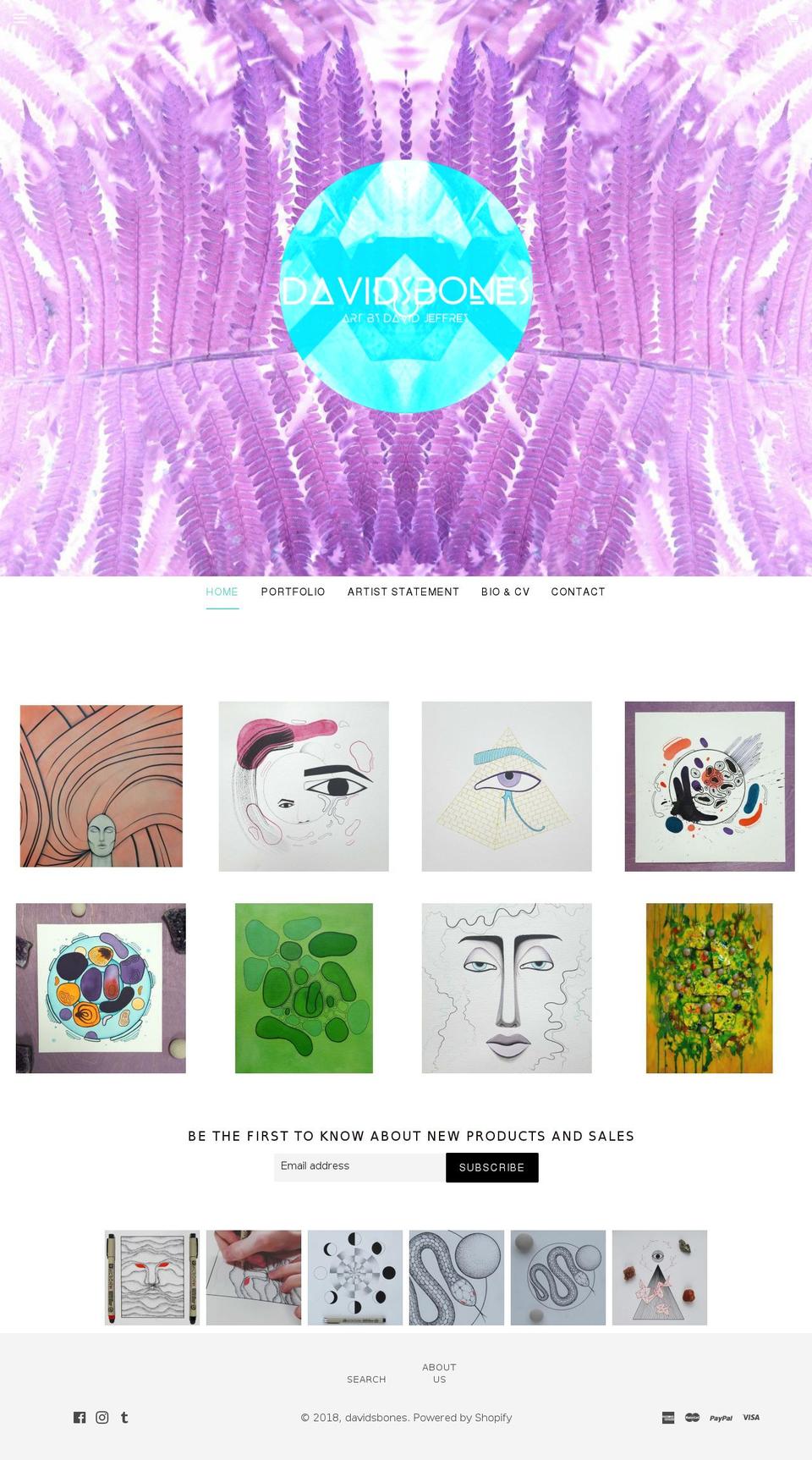 davidsbones.com shopify website screenshot