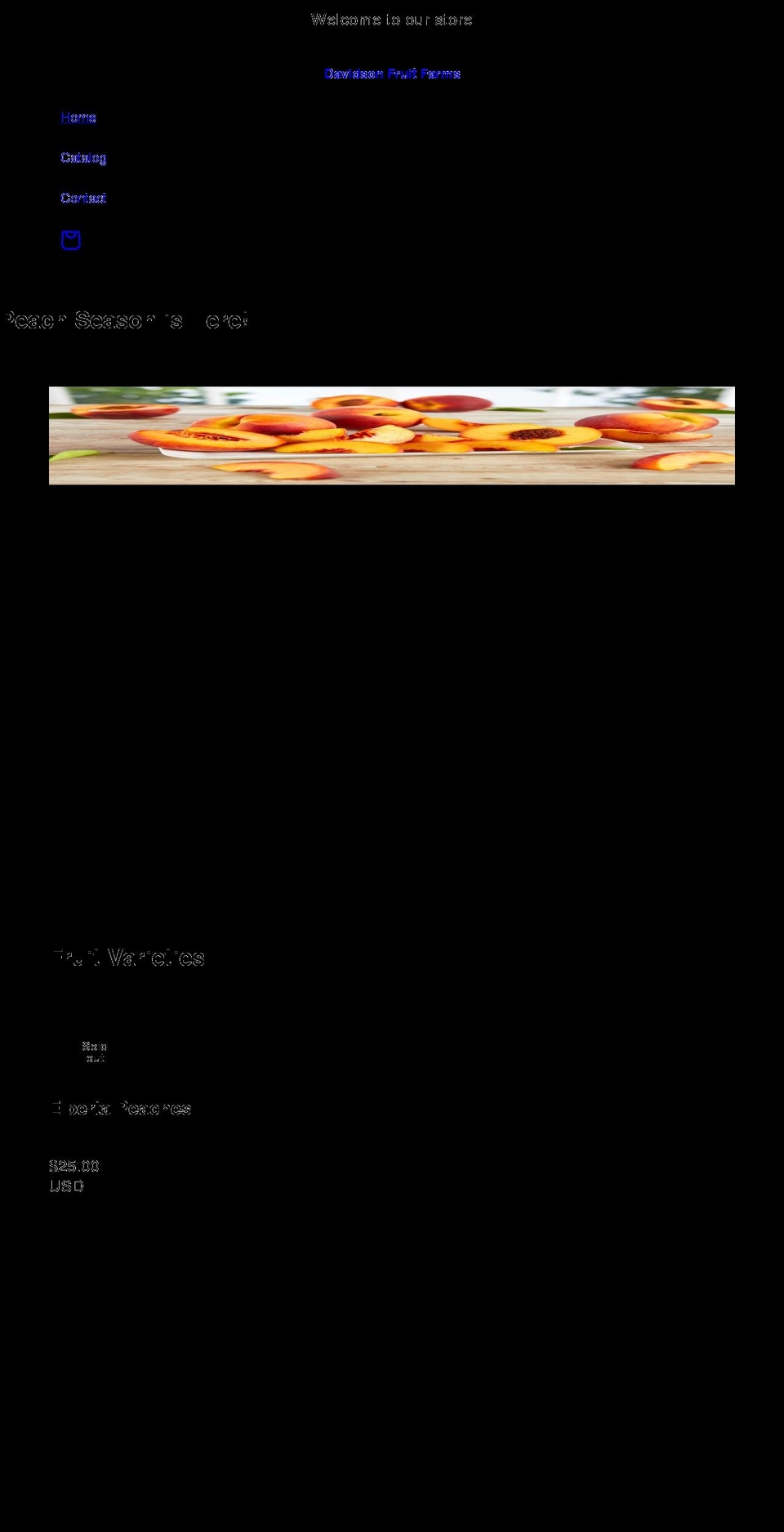 davidsonfruitfarms.com shopify website screenshot
