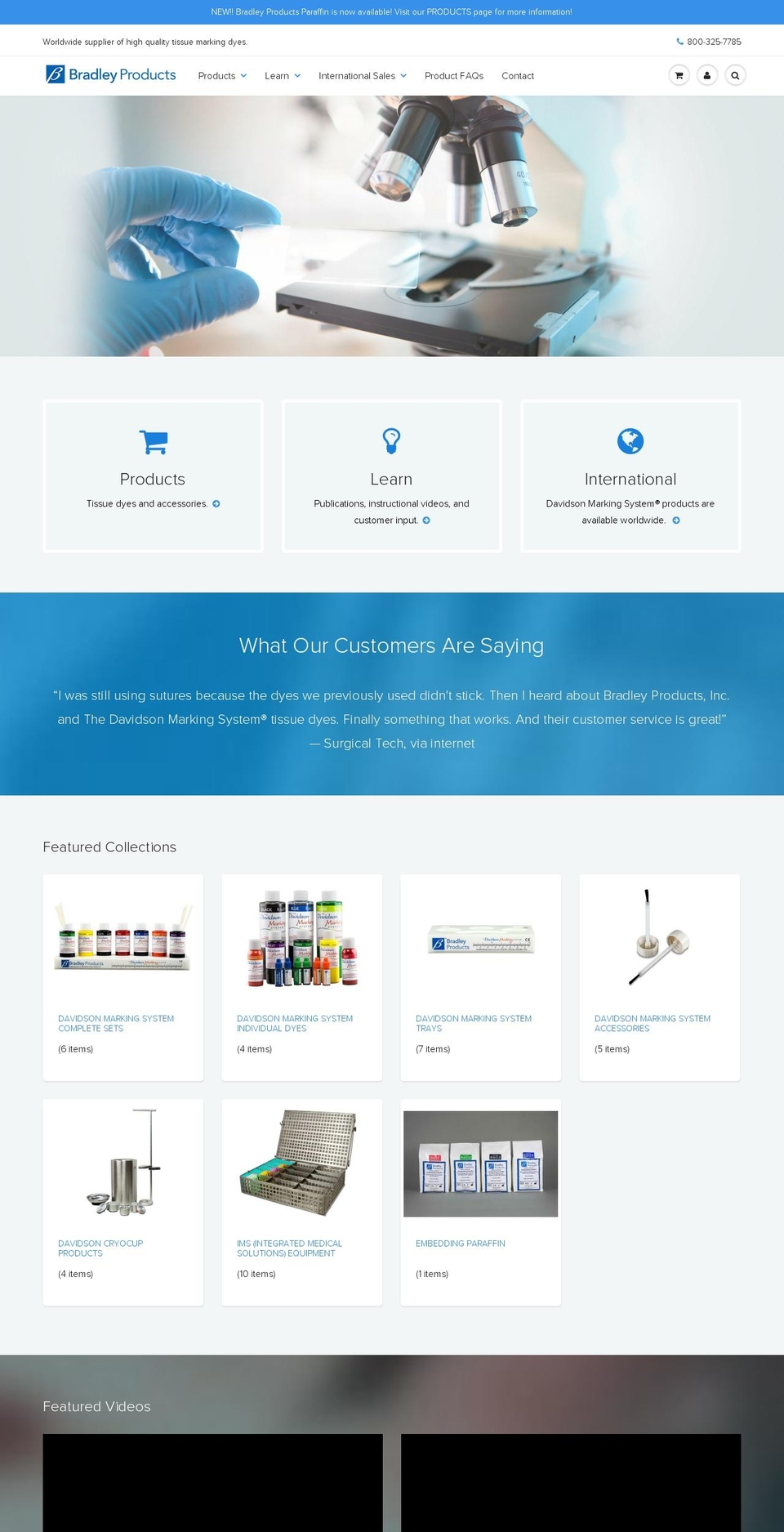 davidsonmarkingsystem.com — Shopify storefront screenshot