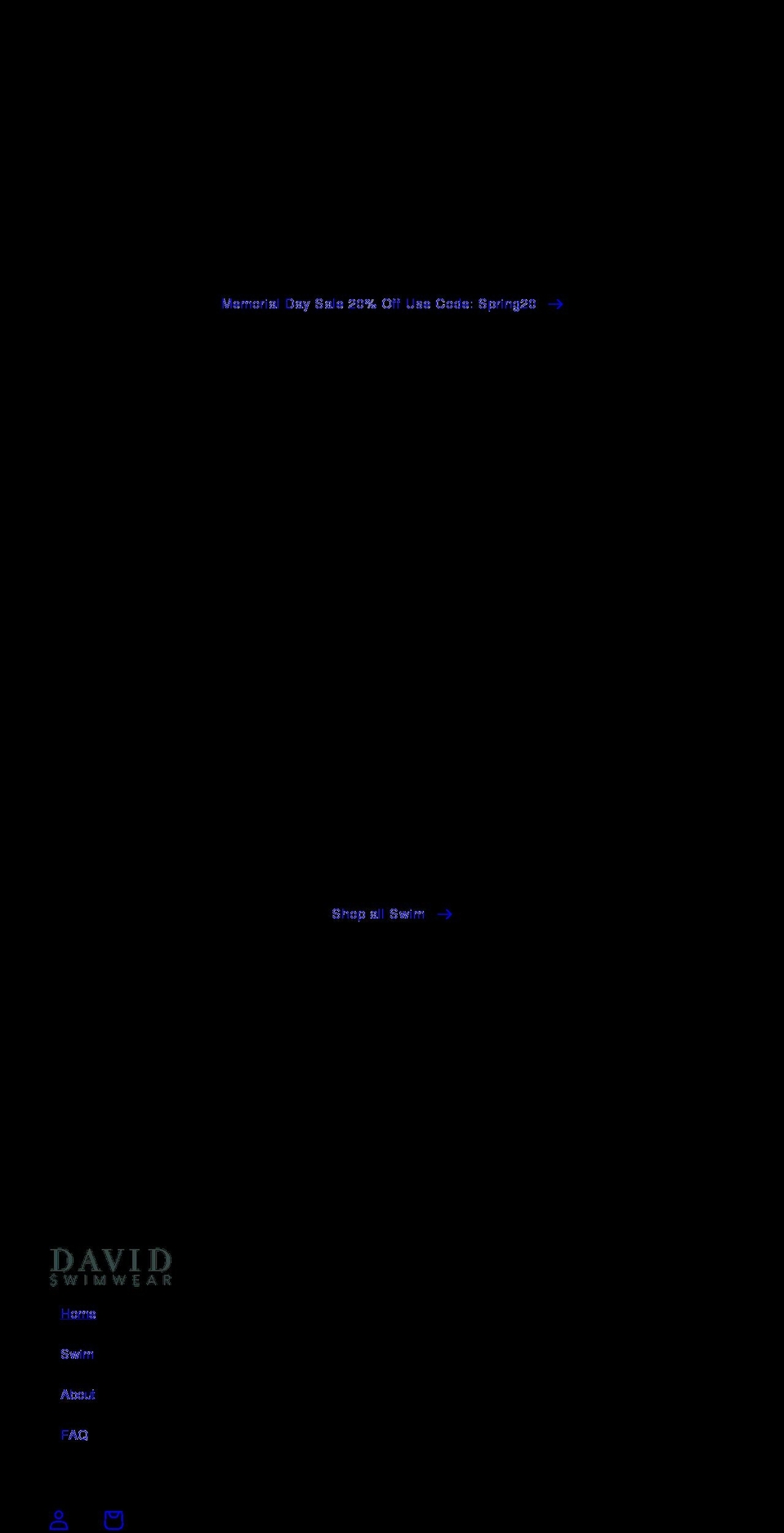 davidswimwear.com shopify website screenshot