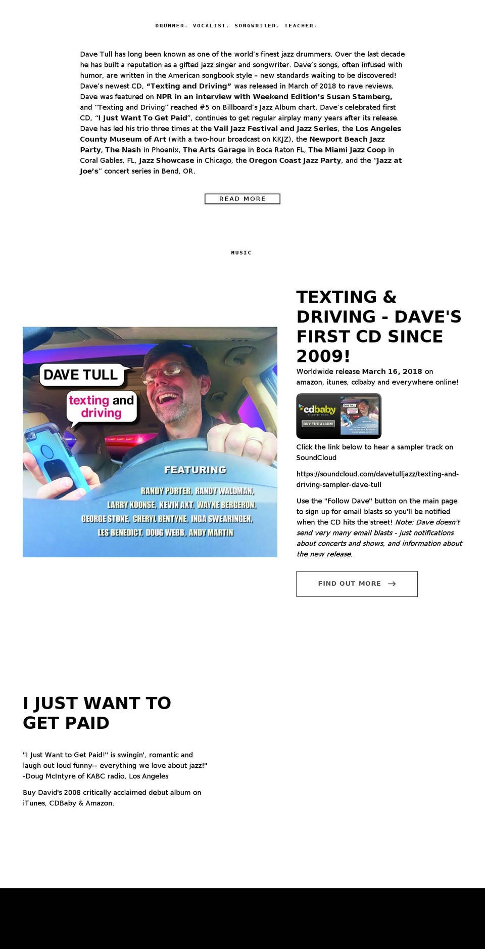 davidtull.com shopify website screenshot