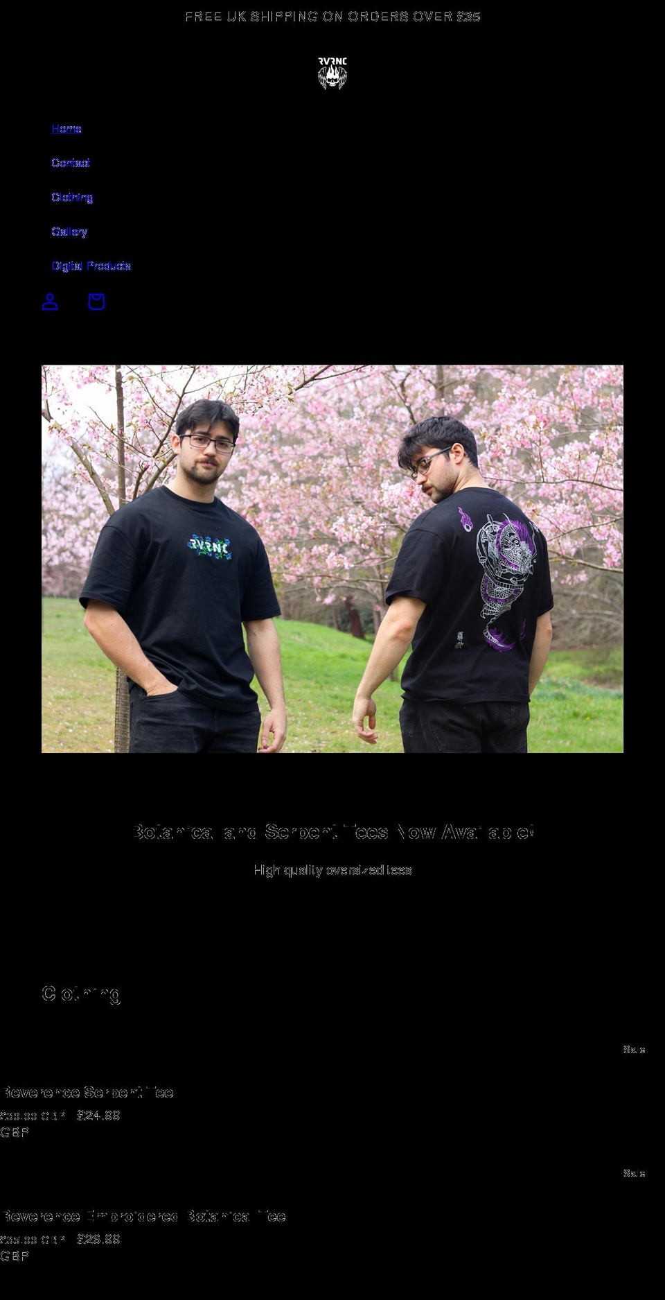 davidwhitton.com shopify website screenshot