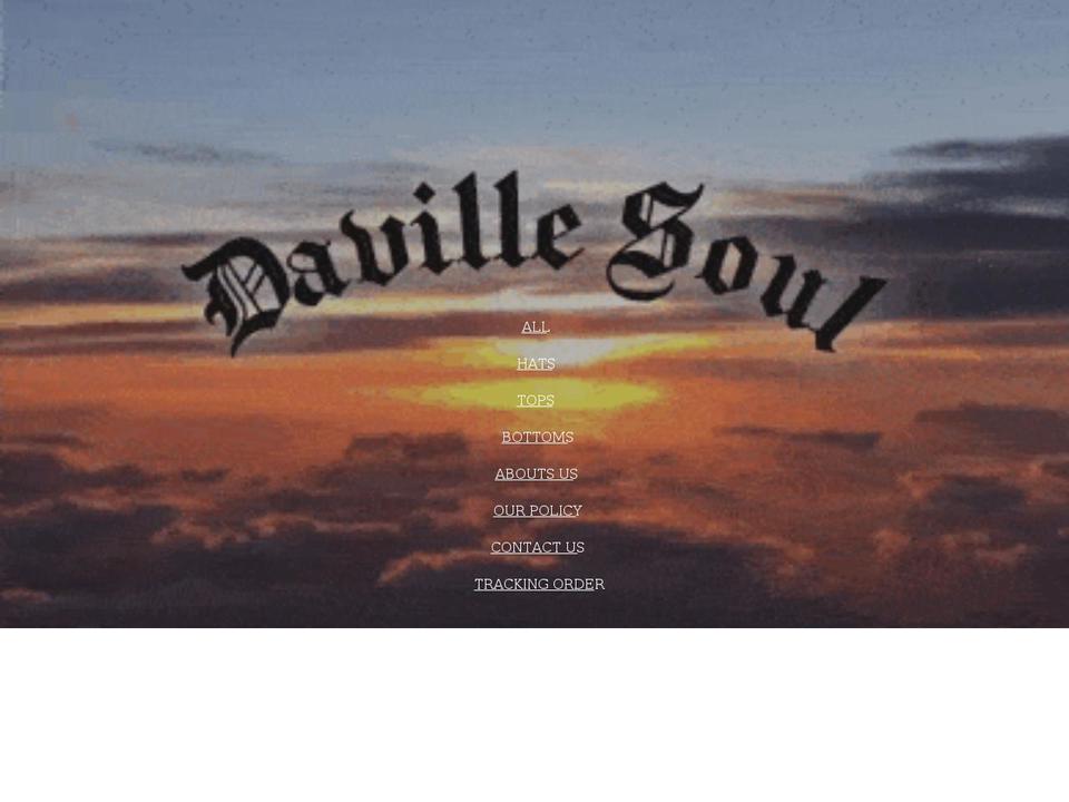 davillesoul.com shopify website screenshot