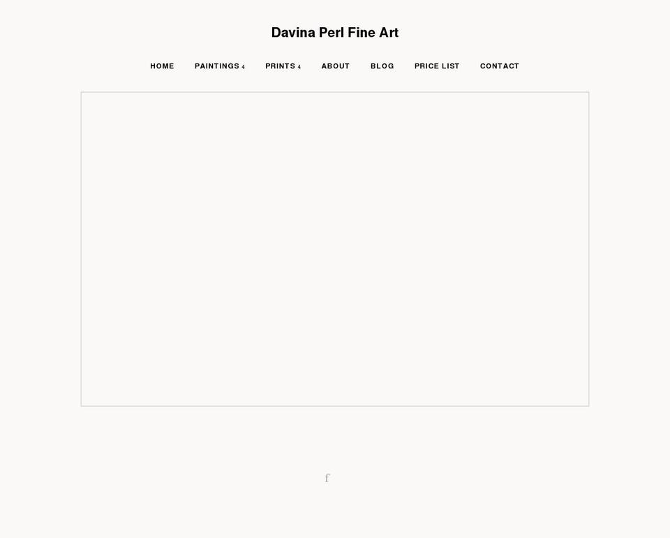 davinaperlfineart.com shopify website screenshot