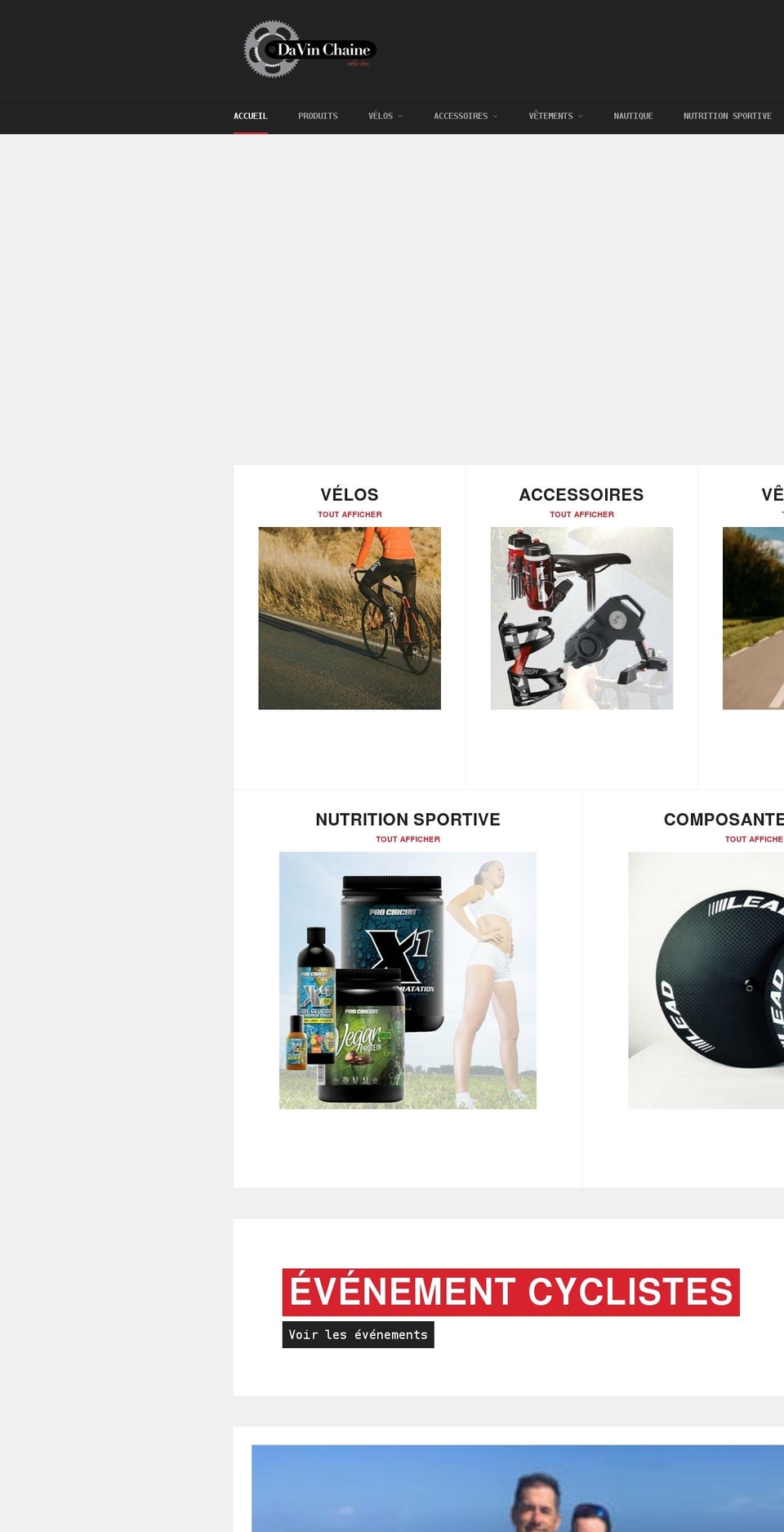 davinchainevelo.com shopify website screenshot