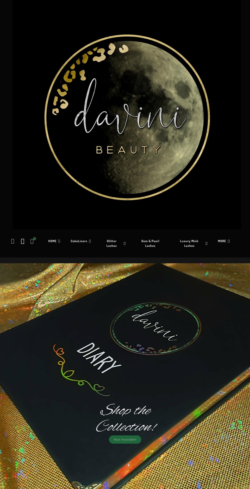 davinibeauty.com shopify website screenshot