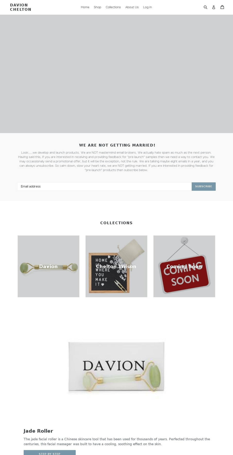 davionchelton.com — Shopify storefront screenshot