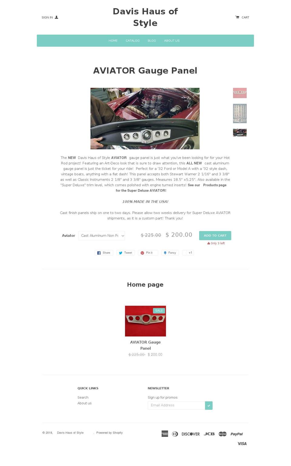 davishausofstyle.com shopify website screenshot