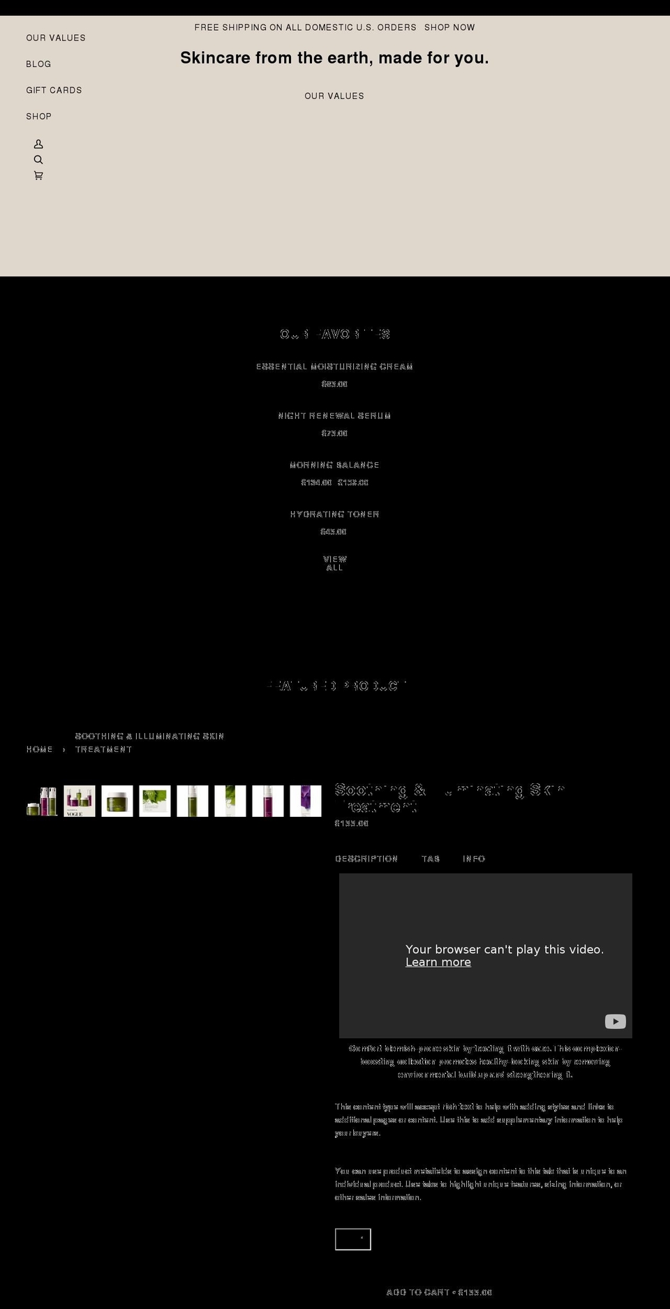 daviskin.com shopify website screenshot