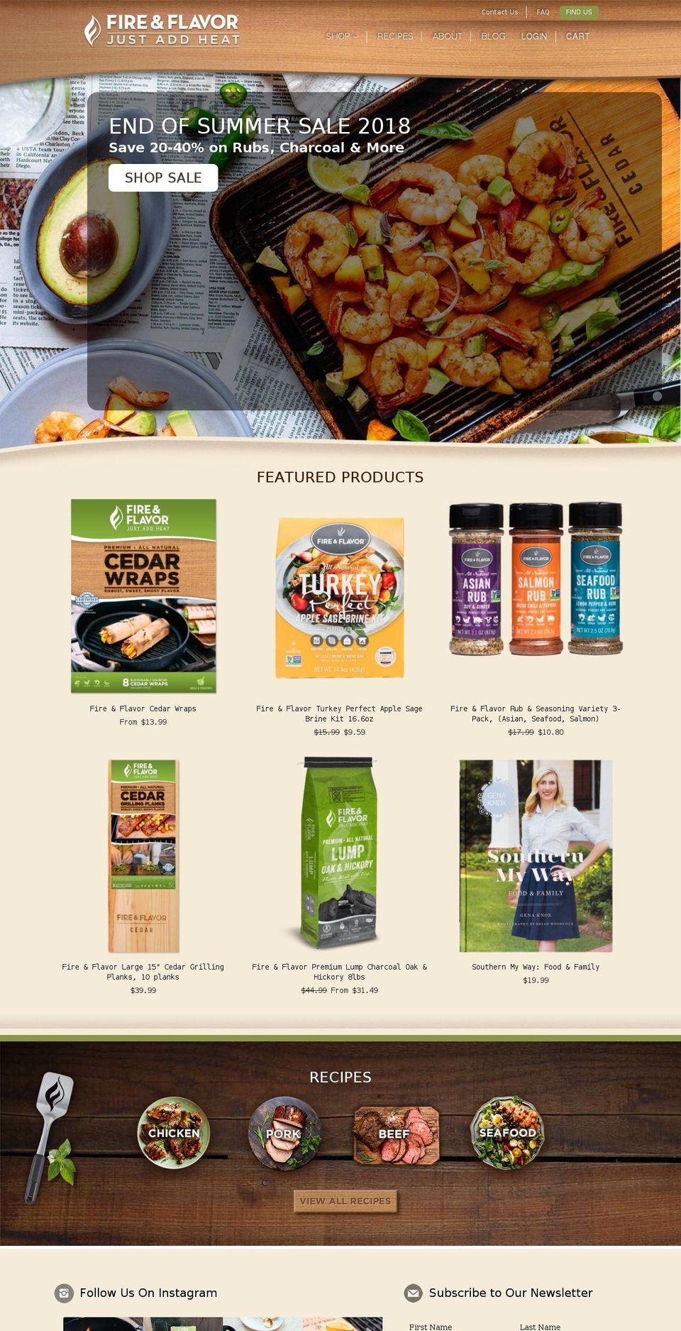 fire-n-flavor Shopify theme site example davisknox.com