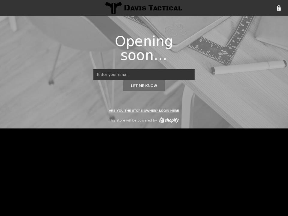 davistactical.com — Shopify storefront screenshot