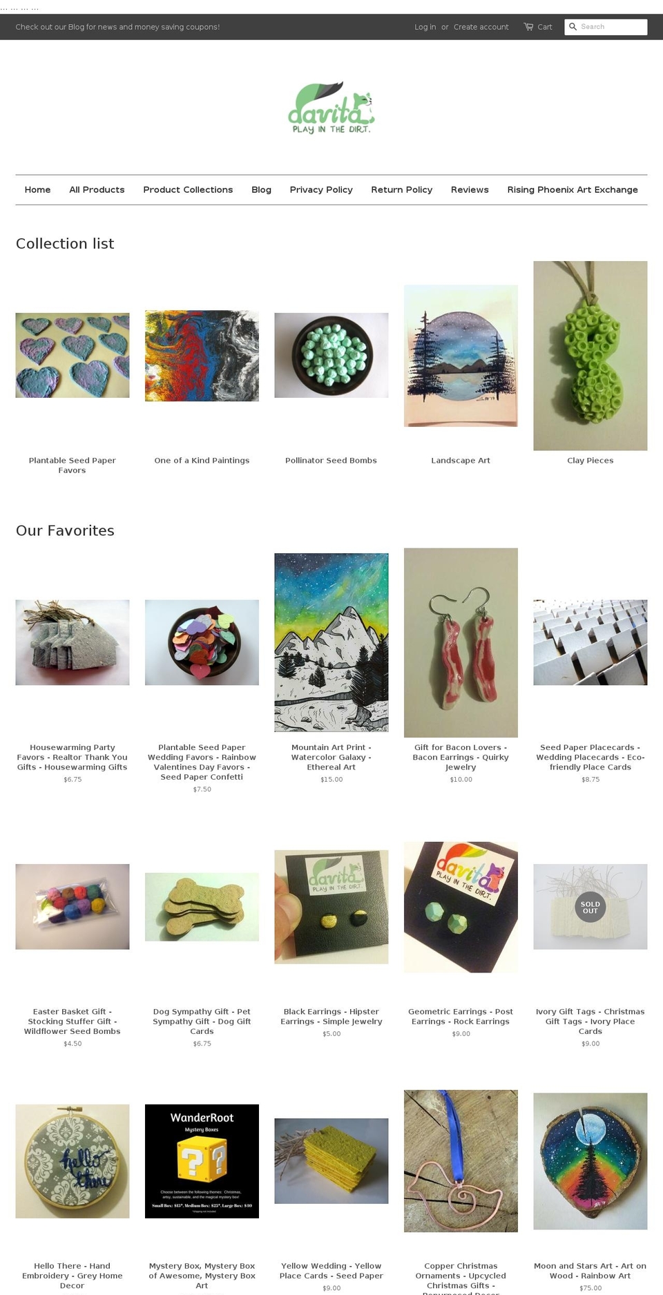 davitasrg.com shopify website screenshot