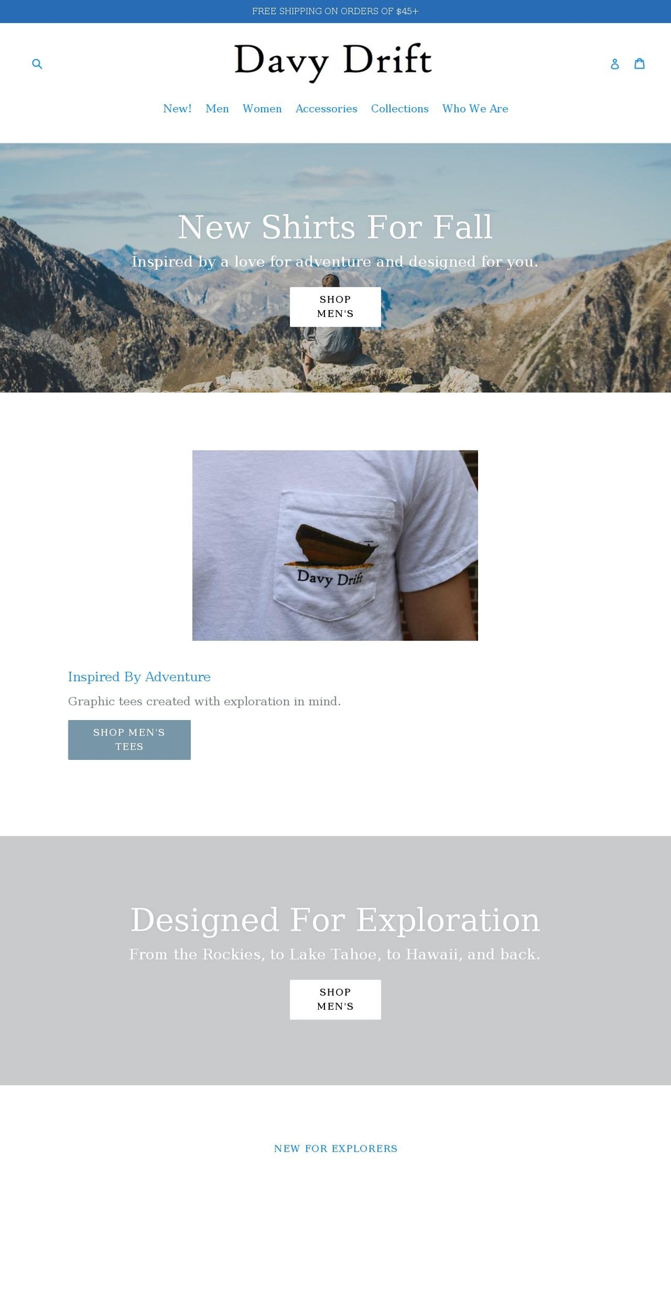 davydrift.com — Shopify storefront screenshot