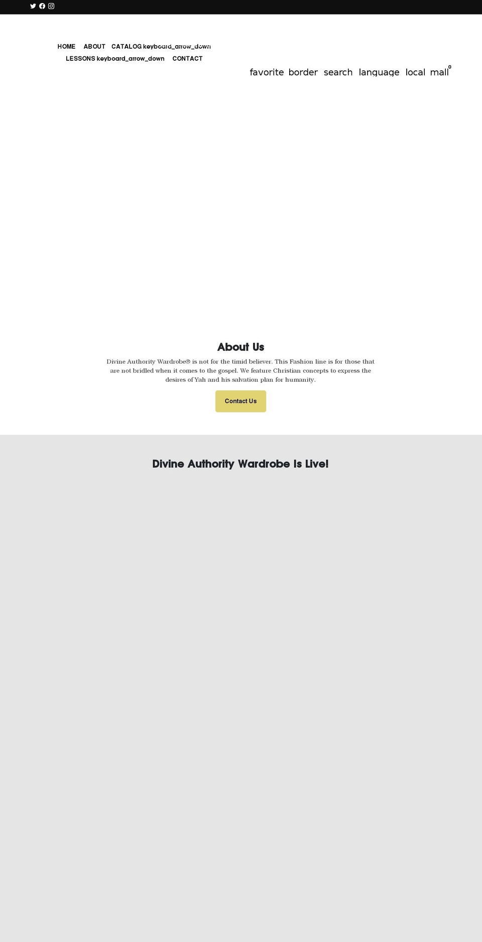 dawclothing.com shopify website screenshot