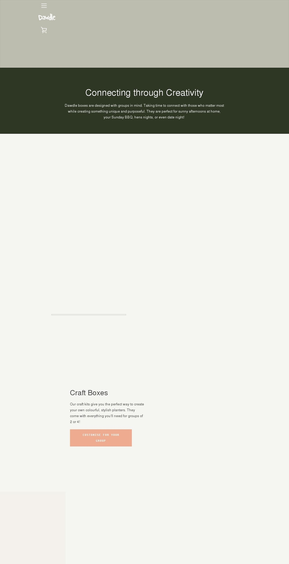 dawdlebox.com.au shopify website screenshot