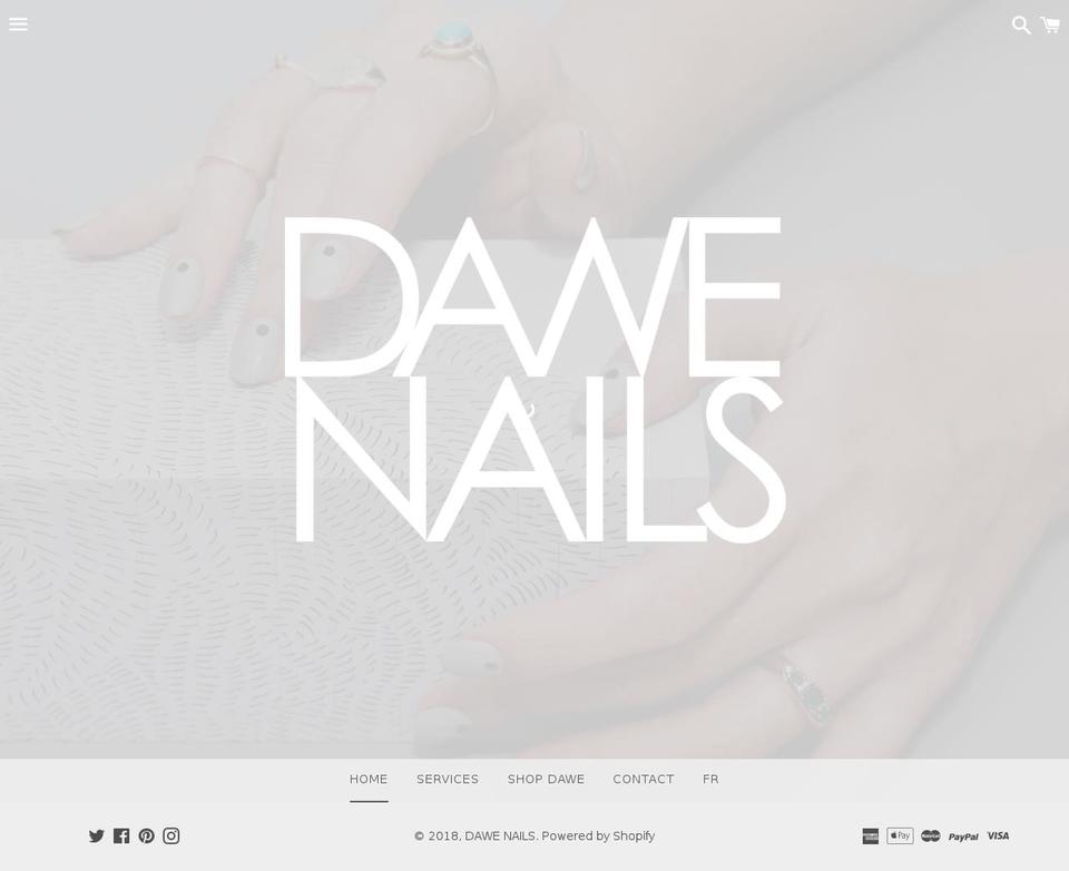 dawenails.com — Shopify storefront screenshot