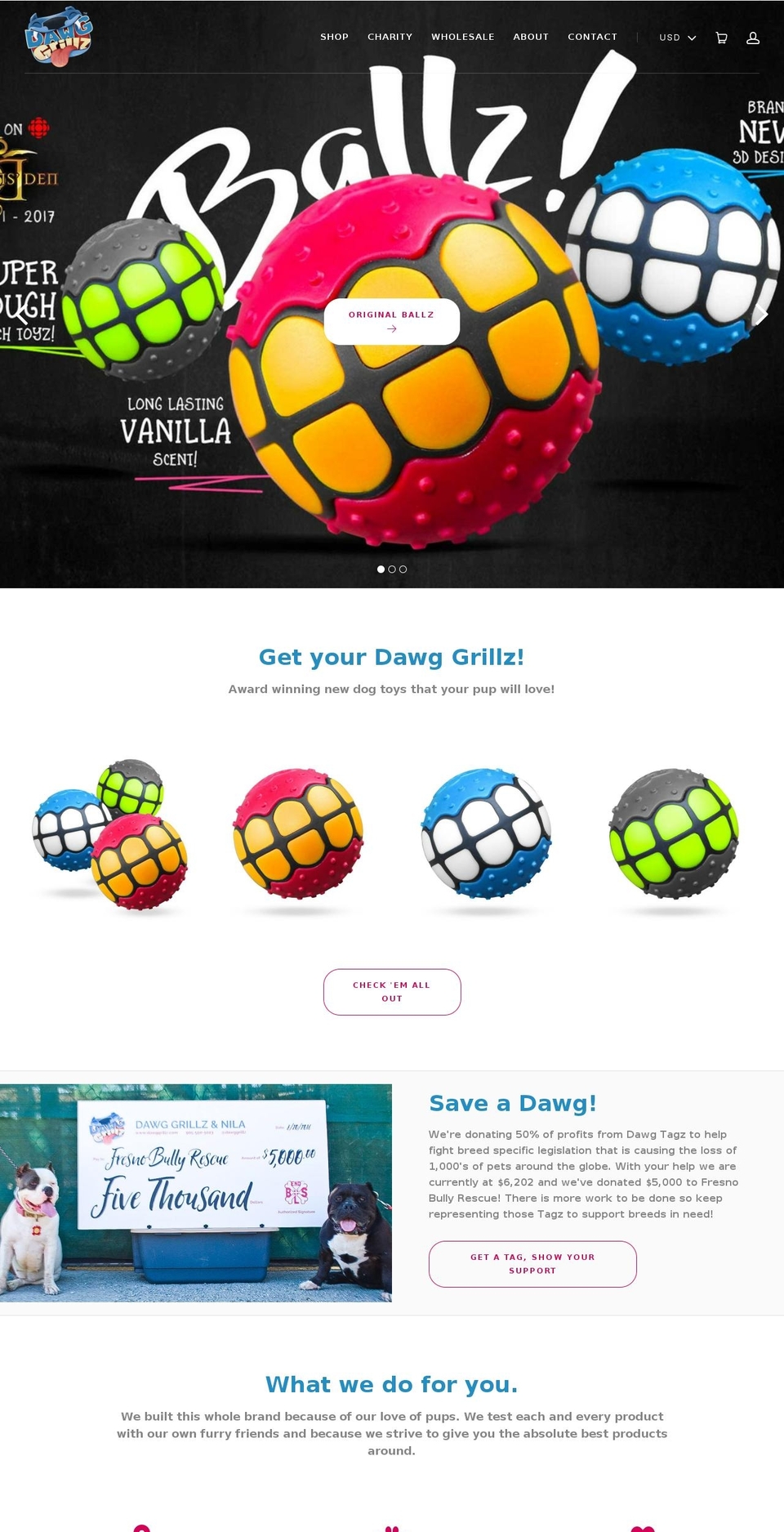 dawggrillz.com shopify website screenshot