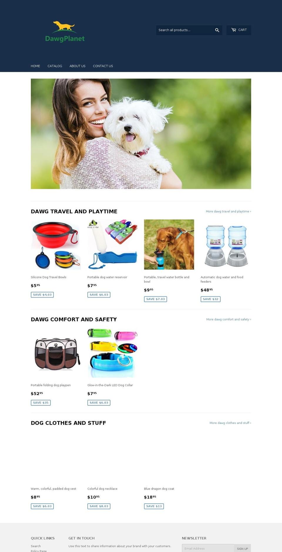 dawgplanet.com — Shopify storefront screenshot