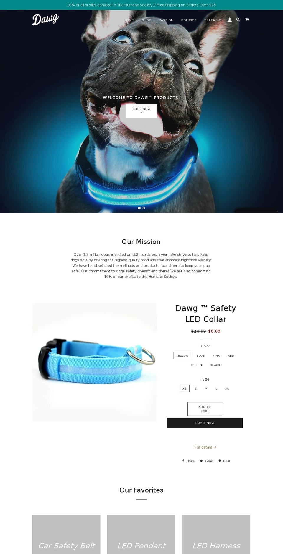 dawgproducts.com — Shopify storefront screenshot