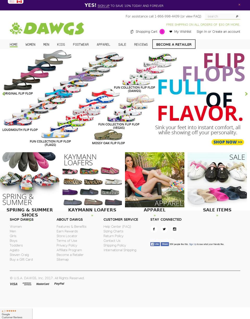 Dawgs-Live-07-06-2016 Shopify theme site example dawgsdirect.com