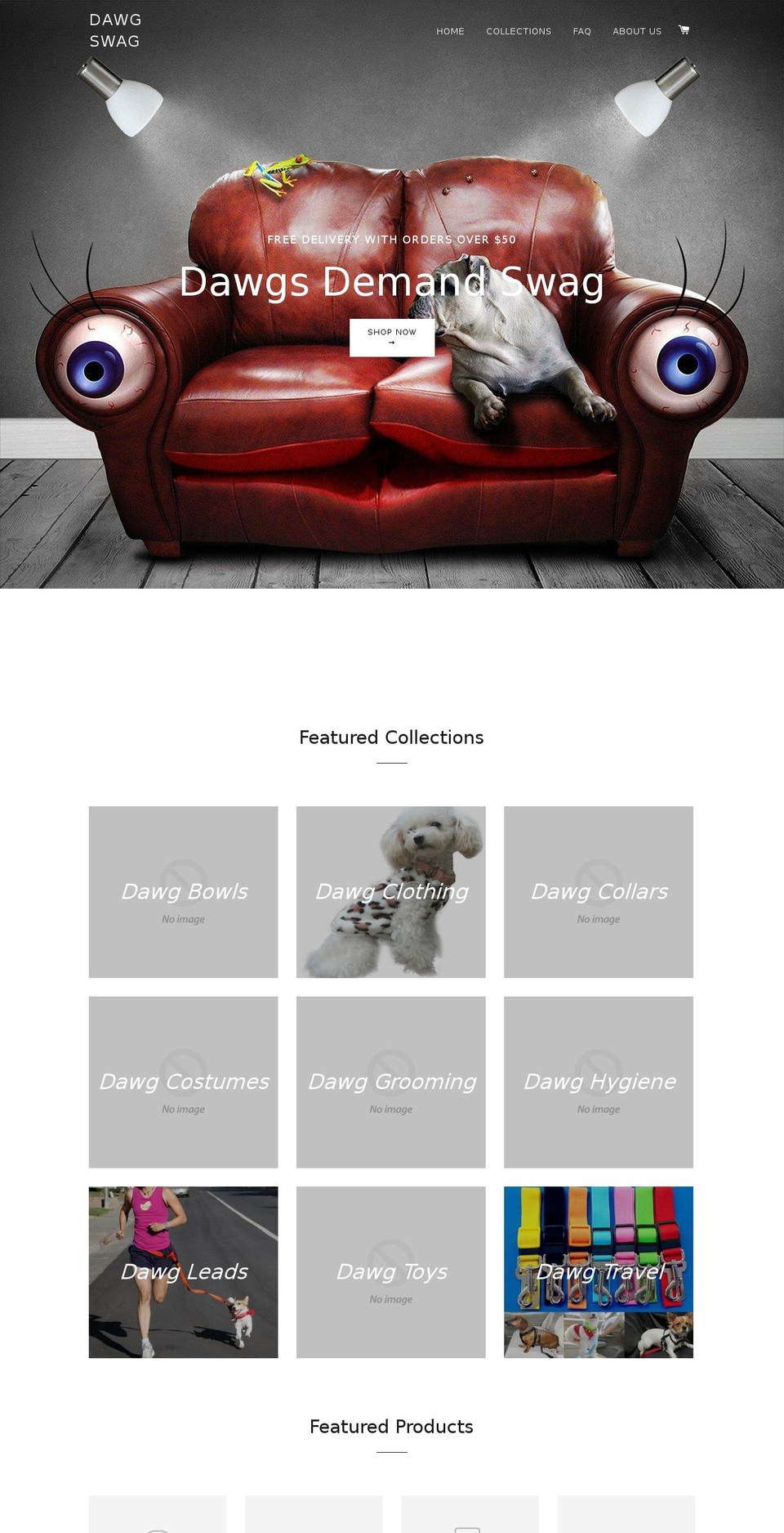 dawgswag.com shopify website screenshot