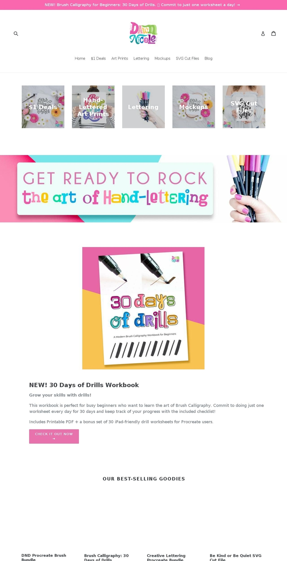 dawn-nicole-co.myshopify.com shopify website screenshot