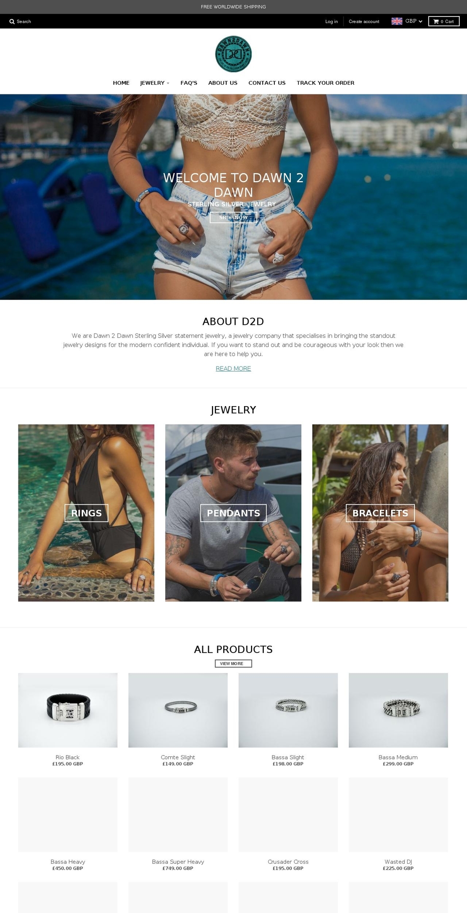 dawn2dawn.com — Shopify storefront screenshot