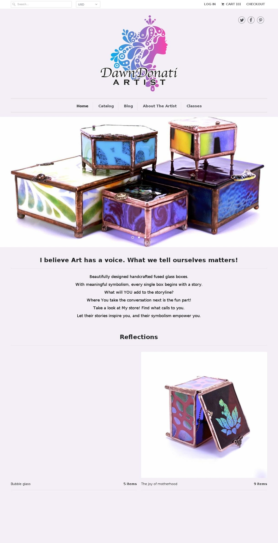 dawndonati.com shopify website screenshot