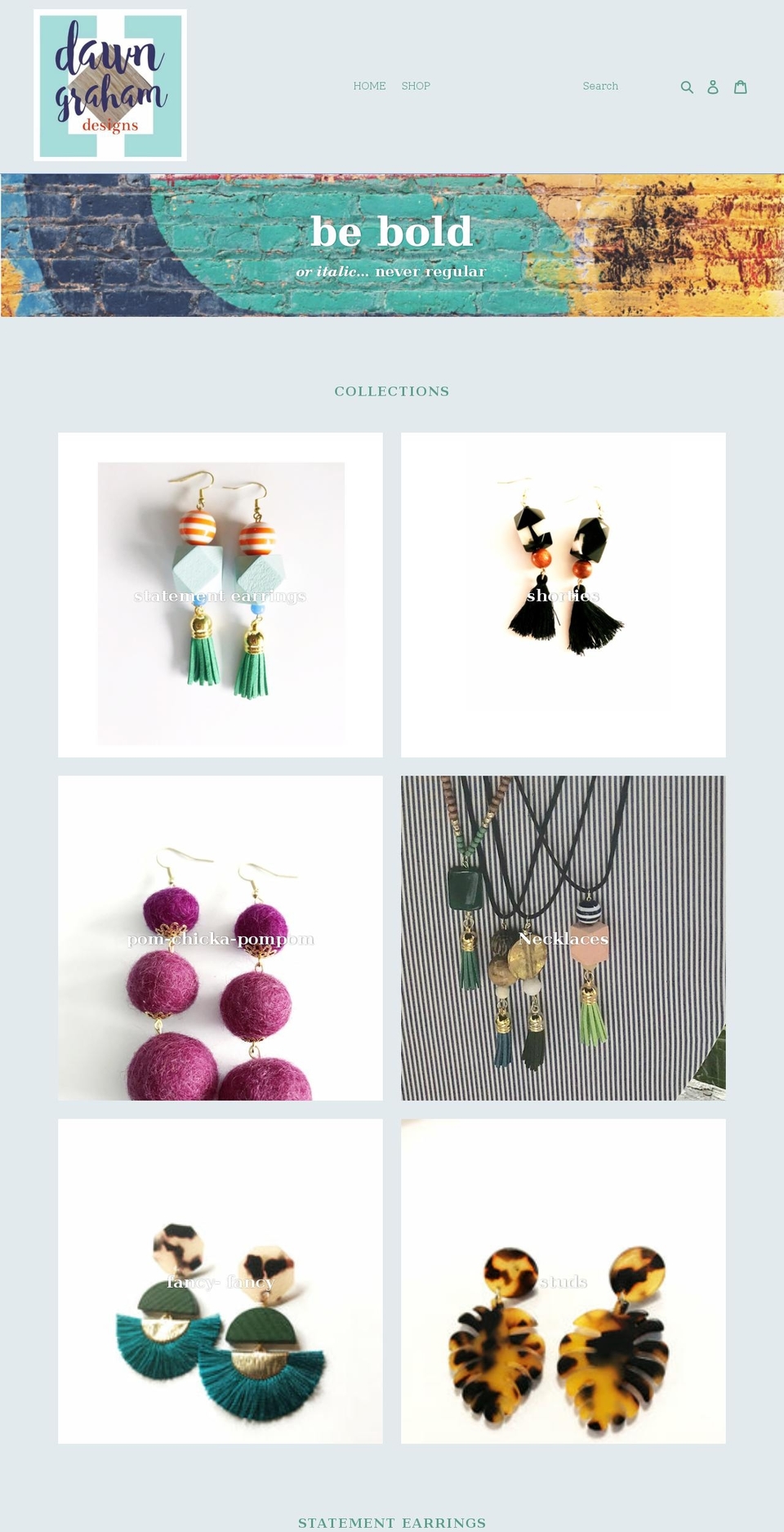 dawngrahamdesigns.com — Shopify storefront screenshot