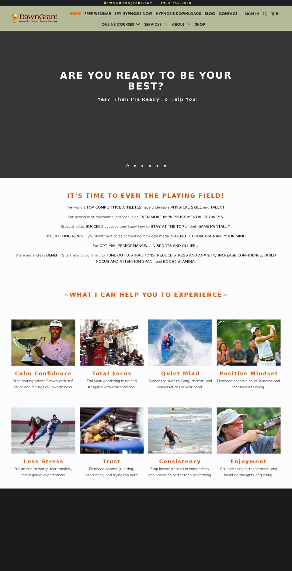 dawngrant.com shopify website screenshot