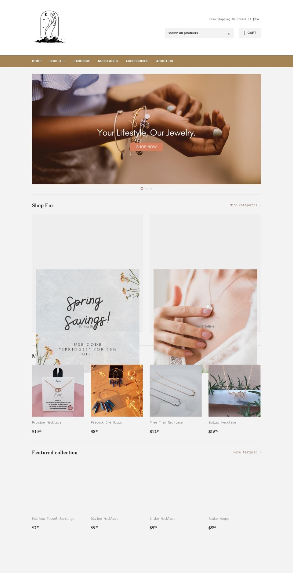 dawnitylifestyle.com shopify website screenshot