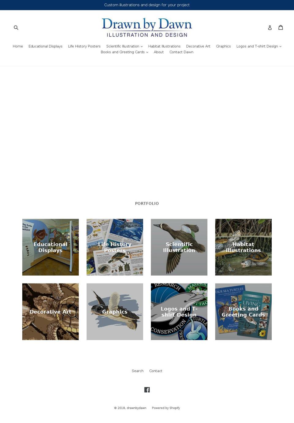 dawnwitherington.com — Shopify storefront screenshot