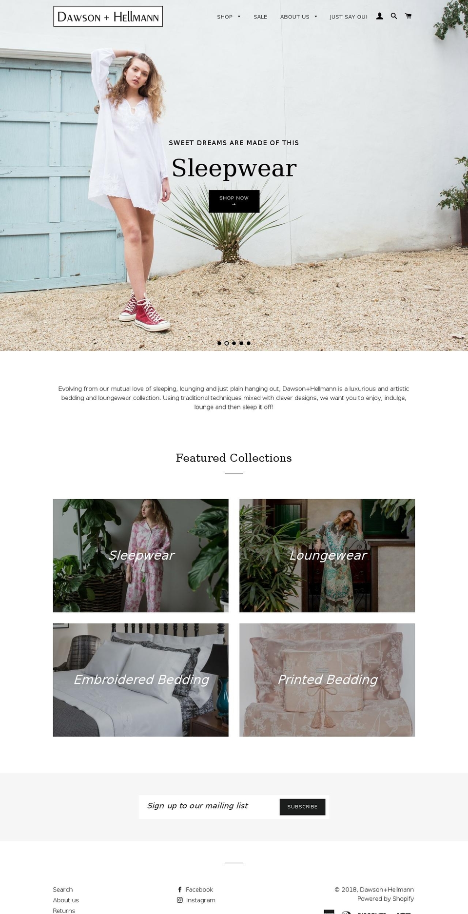 dawsonhellmann.com — Shopify storefront screenshot