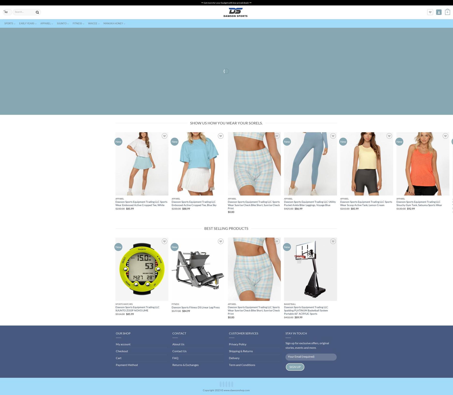 dawsonshop.com — Shopify storefront screenshot