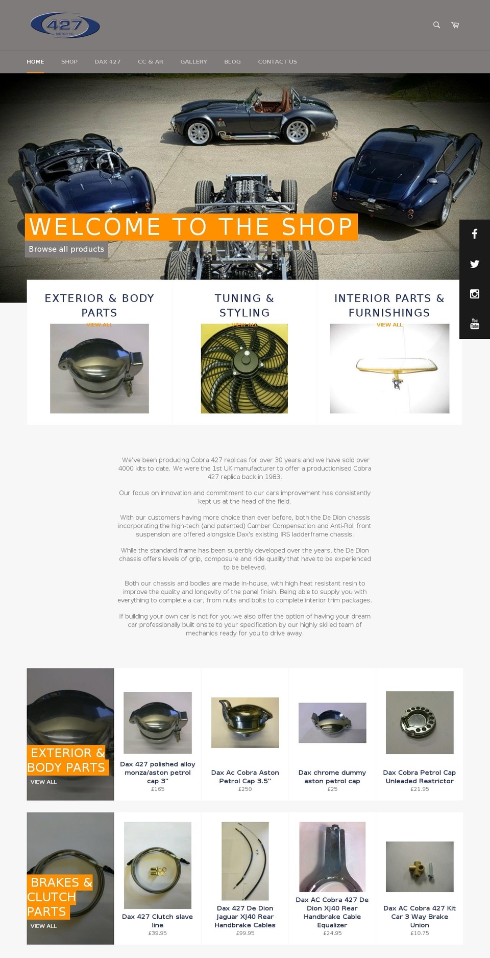 daxcars.com shopify website screenshot