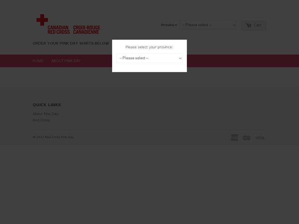 day-of-pink.com shopify website screenshot