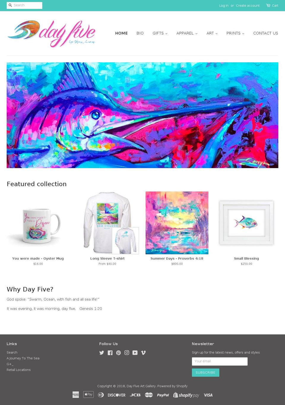 day5art.com — Shopify storefront screenshot