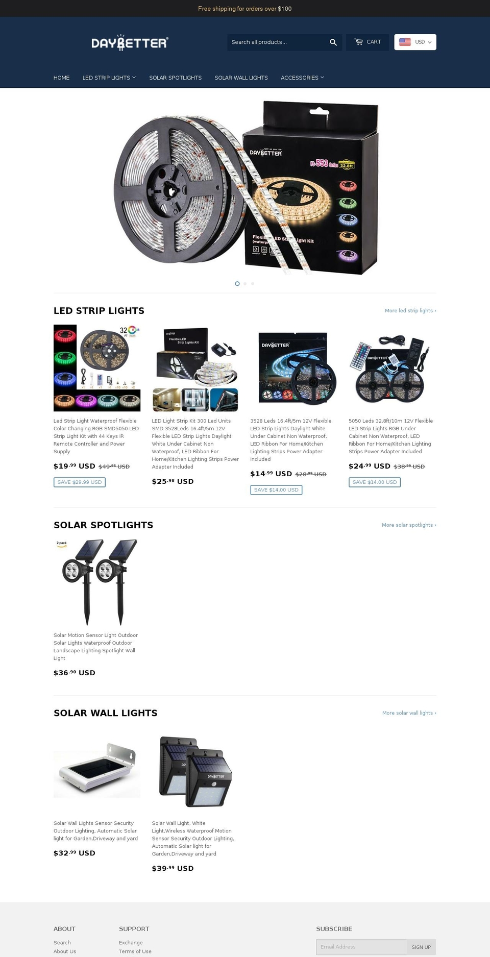 daybetter-led.com — Shopify storefront screenshot
