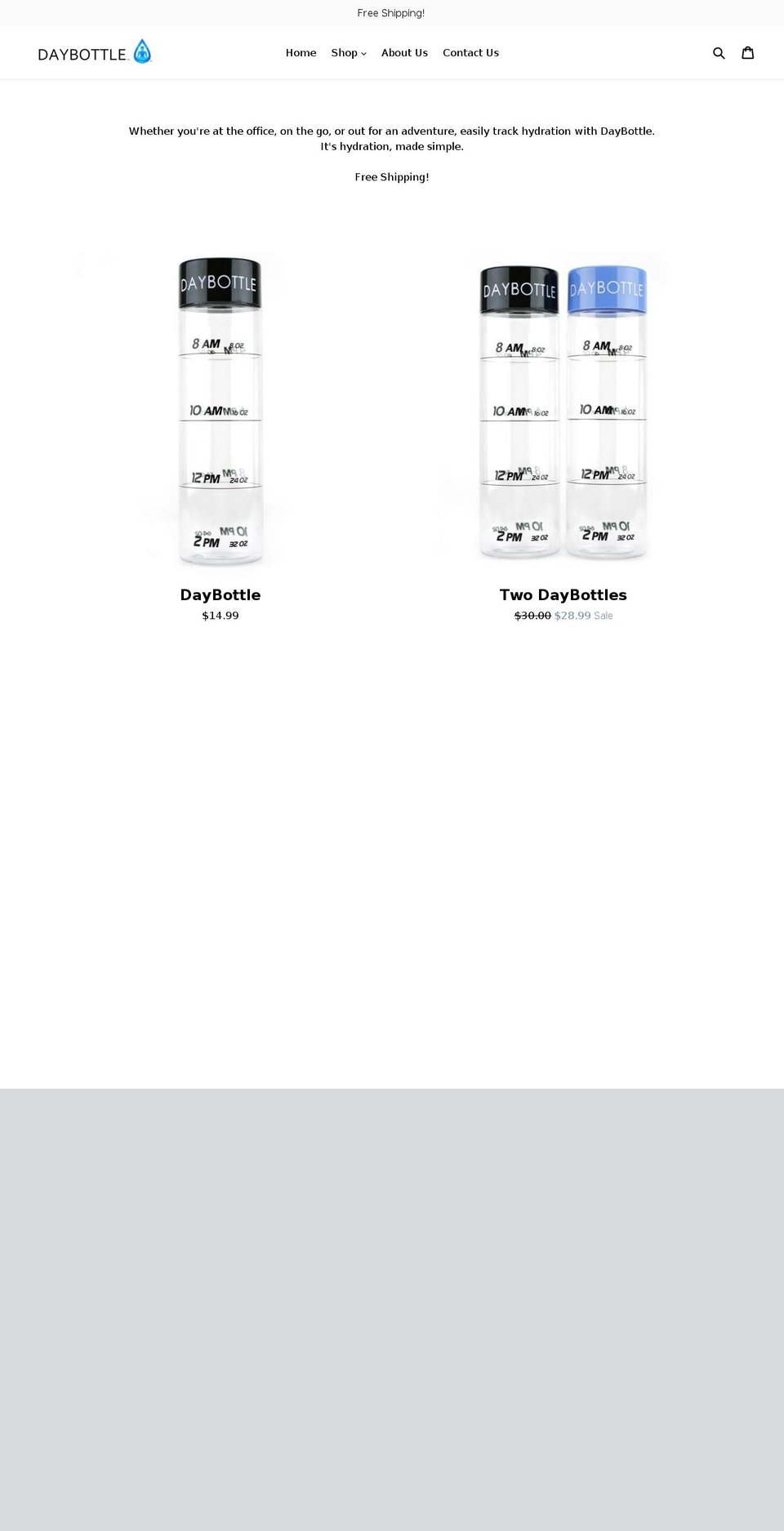 daybottle.com shopify website screenshot