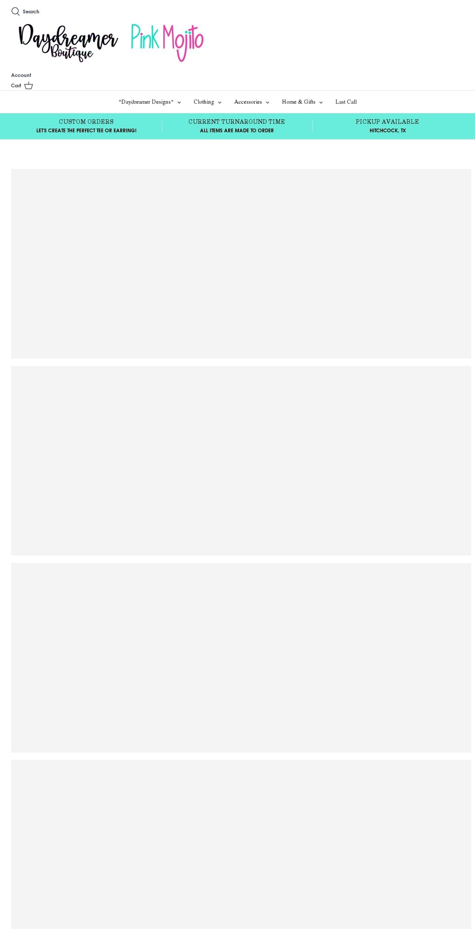 daydreamerboutique.com shopify website screenshot