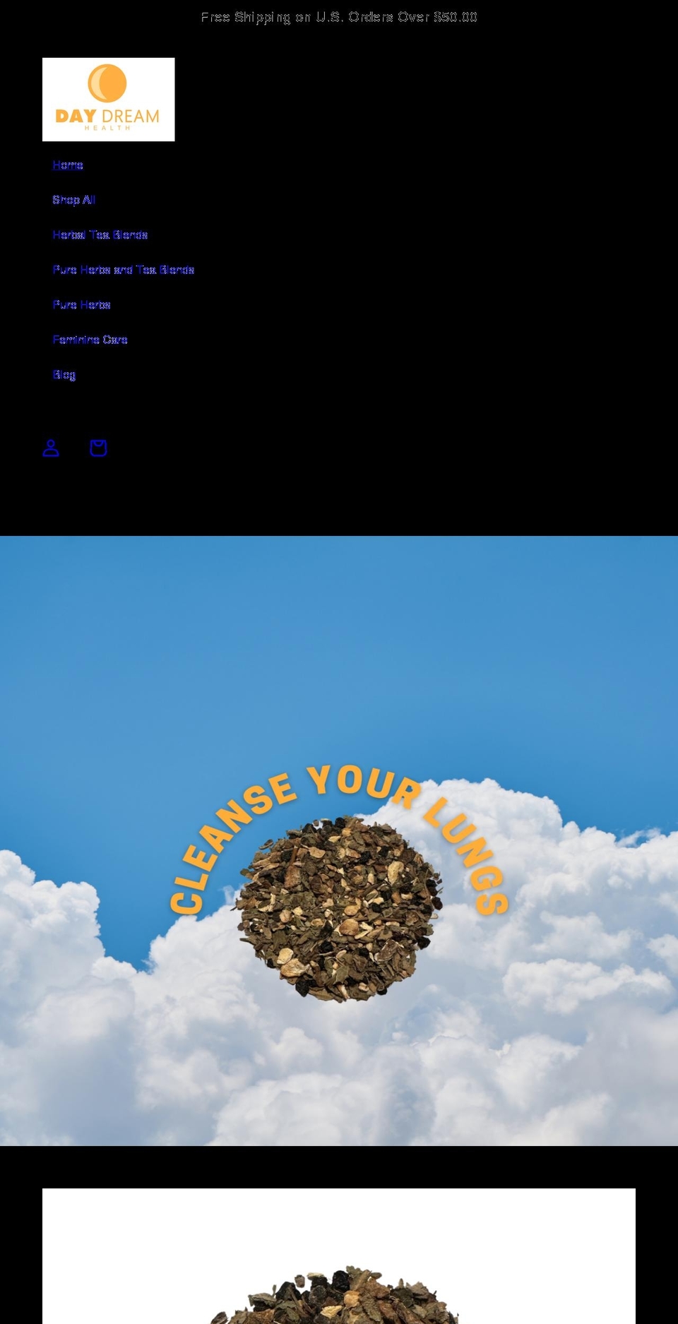 daydreamhealth.com shopify website screenshot