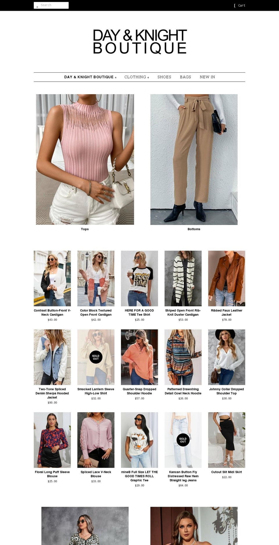 dayknightboutique.com shopify website screenshot