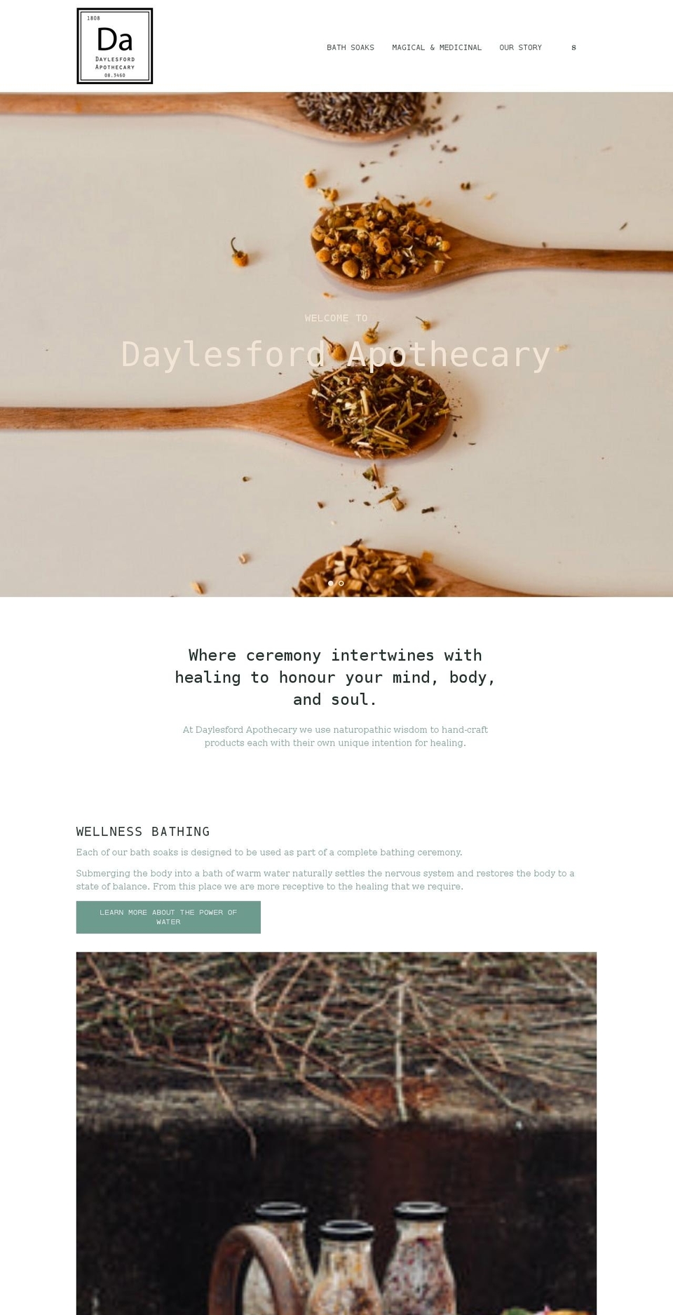 daylesfordapothecary.com shopify website screenshot