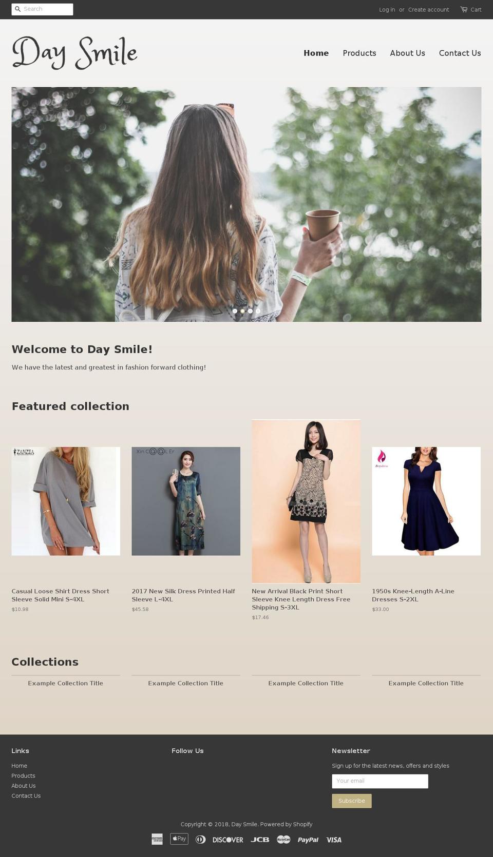 daysmile.net shopify website screenshot