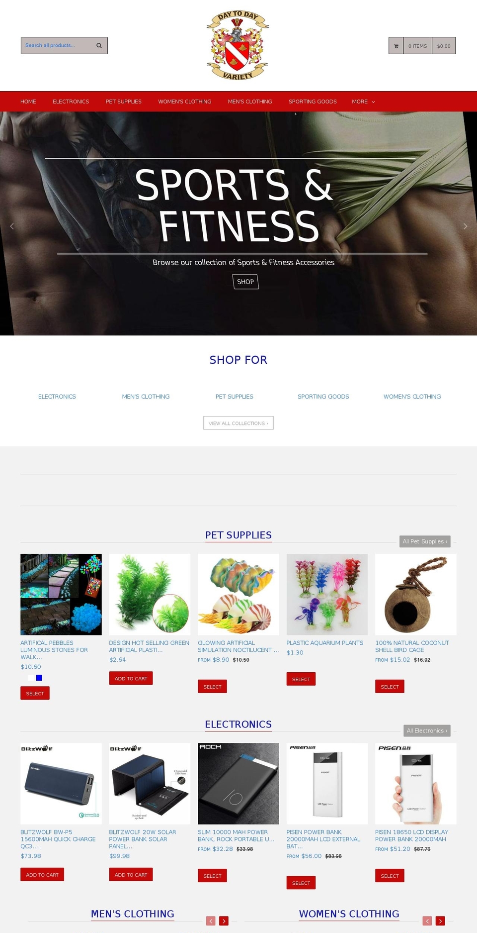 qrack-v1-5-8 Shopify theme site example daytodayvariety.com