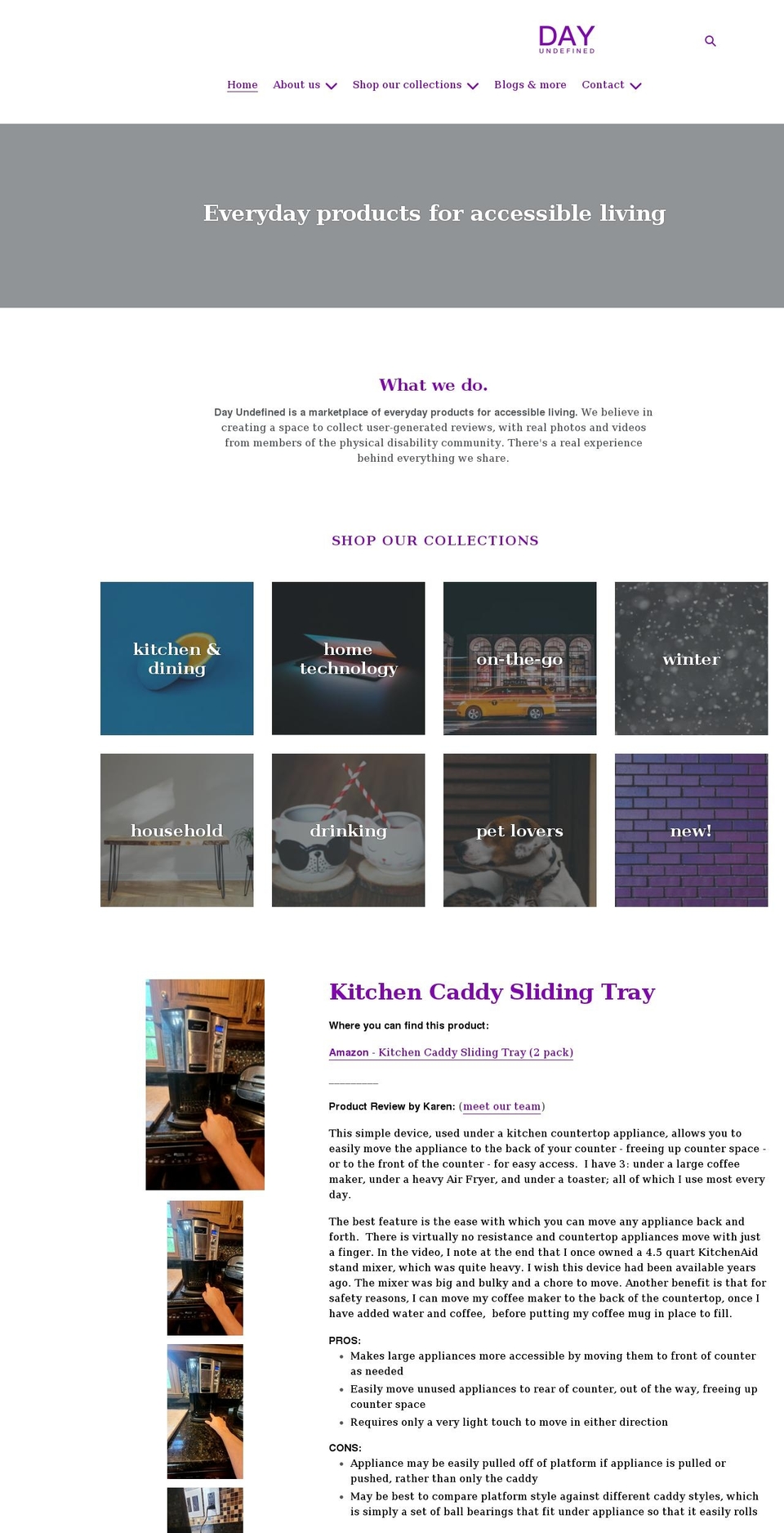 dayundefined.com shopify website screenshot