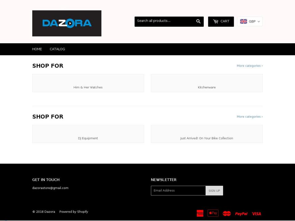 dazorastore.com — Shopify storefront screenshot