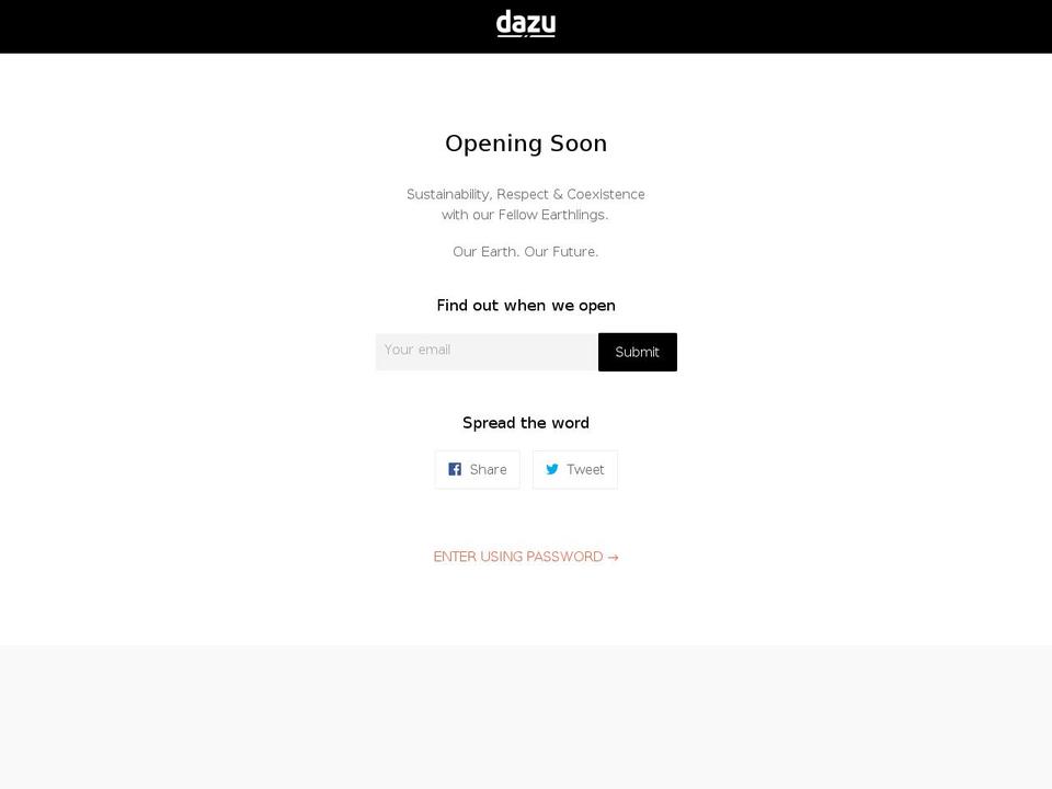 dazu.com.au shopify website screenshot