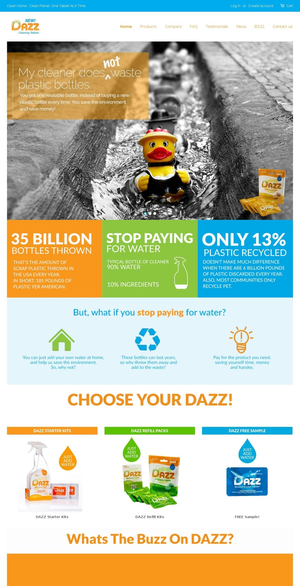 dazzcleaner.com shopify website screenshot