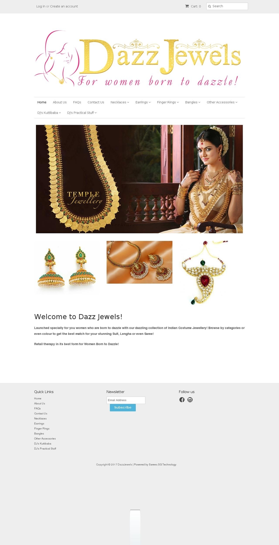 dazzjewels.com shopify website screenshot